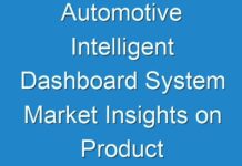 Automotive Intelligent Dashboard System Market Insights on Product and Regional Segmental Revenue
