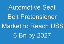 Automotive Seat Belt Pretensioner Market to Reach US$ 6 Bn by 2027