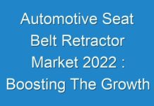 Automotive Seat Belt Retractor Market 2024 : Boosting The Growth Worldwide- Market Dynamics And Trends, Efficiencies Forecast