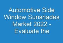Automotive Side Window Sunshades Market 2024 – Evaluate the Companies, Strategies, Technologies and Solutions Involved