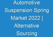 Automotive Suspension Spring Market 2024 | Alternative Sourcing Strategies Help Maintain Steady Supply Chains during COVID-19 Crisis