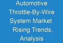 Automotive Throttle-By-Wire System Market Rising Trends, Analysis With Top Key Players 2017 – 2025