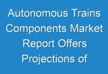 Autonomous Trains Components Market Report Offers Projections of Potential Impact of Corona Virus Outbreak,2021-2027