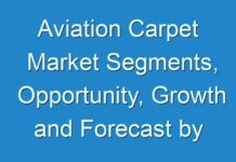 Aviation Carpet Market Segments, Opportunity, Growth and Forecast by End-use Industry 2018-2028