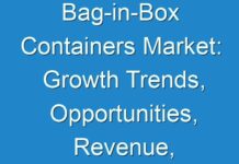 Bag-in-Box Containers Market: Growth Trends, Opportunities, Revenue, Industry Demand Forecast; TMR Analyzes Impact of COVID-19 on Market