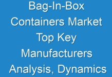 Bag-In-Box Containers Market Top Key Manufacturers Analysis, Dynamics & Forecast 2024-2030