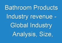 Bathroom Products Industry revenue – Global Industry Analysis, Size, Share, Growth, Trends, And Forecast