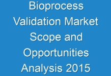 Bioprocess Validation Market Scope and Opportunities Analysis 2015 – 2025