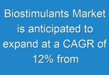 Biostimulants Market is anticipated to expand at a CAGR of 12% from 2019 to 2027