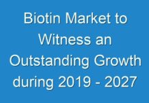 Biotin Market to Witness an Outstanding Growth during 2019 – 2027