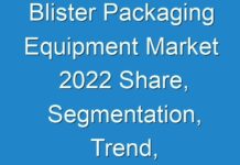 Blister Packaging Equipment Market 2024 Share, Segmentation, Trend, and Forecast To 2025