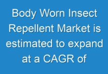 Body Worn Insect Repellent Market is estimated to expand at a CAGR of ~8%