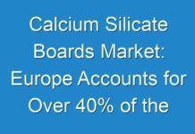 Calcium Silicate Boards Market: Europe Accounts for Over 40% of the Demand Forecast 2024 to 2030