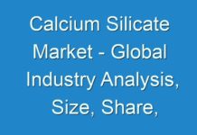 Calcium Silicate Market – Global Industry Analysis, Size, Share, Growth, Trends and Forecast 2016 – 2024