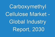 Carboxymethyl Cellulose Market – Global Industry Report, 2030