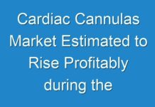 Cardiac Cannulas Market Estimated to Rise Profitably during the Foreseeable Future 2017 – 2025