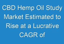 CBD Hemp Oil Study Market Estimated to Rise at a Lucrative CAGR of 11% through 2026