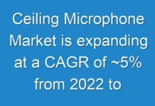Ceiling Microphone Market is expanding at a CAGR of ~5% from 2024 to 2030