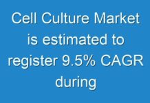 Cell Culture Market is estimated to register 9.5% CAGR during 2017-2025