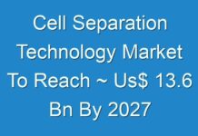 Cell Separation Technology Market To Reach ~ Us$ 13.6 Bn By 2027