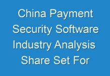 China Payment Security Software Industry Analysis Share Set For Broad Growth By 2017 – 2025