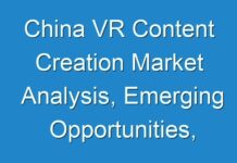 China VR Content Creation Market Analysis, Emerging Opportunities, Costs Involved in Setting up The Implementations 2024