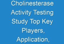 Cholinesterase Activity Testing Study Top Key Players, Application, Growth Analysis And Forecasts To 2030