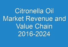 Citronella Oil Market Revenue and Value Chain 2016-2024