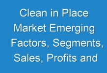 Clean in Place Market Emerging Factors, Segments, Sales, Profits and Future Outlook till 2024