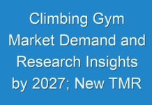 Climbing Gym Market Demand and Research Insights by 2027; New TMR Report Explores Impact of COVID-19 Outbreak on Market