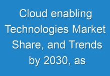 Cloud enabling Technologies Market Share, and Trends by 2030, as COVID-19 Pandemic Continues to Expand Quickly