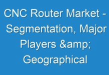 CNC Router Market – Segmentation, Major Players & Geographical Analysis, 2027