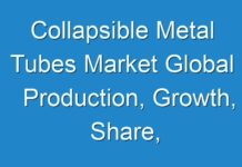 Collapsible Metal Tubes Market Global Production, Growth, Share, Demand and Applications Forecast to 2030