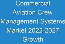 Commercial Aviation Crew Management Systems Market 2024-2027 Growth Trends, Covid-19 Impact Analysis, Leading Players, Competitive Strategies And 2027 Future Prospect