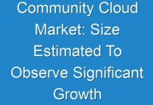 Community Cloud Market: Size Estimated To Observe Significant Growth By 2014 – 2024