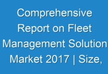 Comprehensive Report on Fleet Management Solution Market 2017 | Size, Growth, Demand, Opportunities & Forecast To 2025