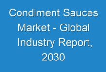 Condiment Sauces Market – Global Industry Report, 2030