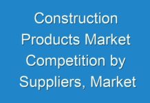 Construction Products Market Competition by Suppliers, Market Dynamics, Market Trend and Forecasts 2026