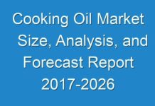 Cooking Oil Market Size, Analysis, and Forecast Report 2017-2026