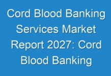 Cord Blood Banking Services Market Report 2027: Cord Blood Banking Services Market is Forging Ahead and Developing, with New Markets and New Technologies