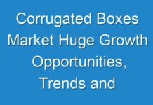Corrugated Boxes Market Huge Growth Opportunities, Trends and Forecast 2024