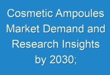 Cosmetic Ampoules Market Demand and Research Insights by 2030; COVID-19 Pandemic Set to Drop Sales