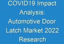 COVID19 Impact Analysis: Automotive Door Latch Market 2024 Research with Size, Growth, Manufacturers, Segments Forecasts To 2027