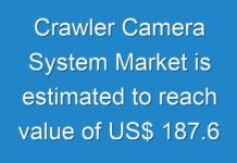 Crawler Camera System Market is estimated to reach value of US$ 187.6 Mn by 2027