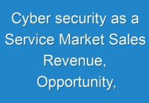 Cyber security as a Service Market Sales Revenue, Opportunity, Segment And Key Trends 2017 – 2025