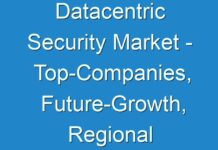 Datacentric Security Market – Top-Companies, Future-Growth, Regional Analysis business-Opportunities
