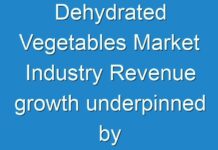 Dehydrated Vegetables Market Industry Revenue growth underpinned by rising consumer propensity for ready-to-eat foods with nutritional wellness