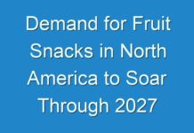 Demand for Fruit Snacks in North America to Soar Through 2027
