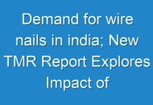 Demand for wire nails in india; New TMR Report Explores Impact of COVID-19 Outbreak on Market