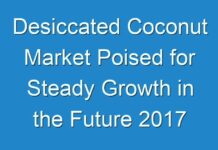 Desiccated Coconut Market Poised for Steady Growth in the Future 2017 – 2025